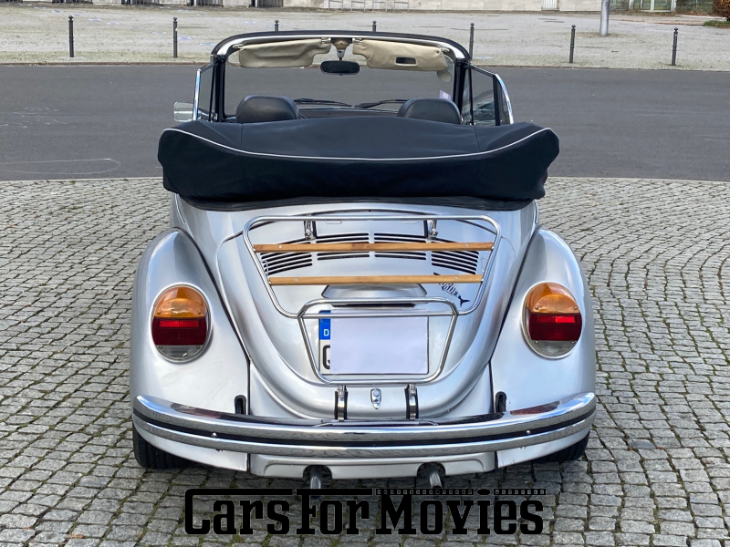 CarsForMovies | VW Käfer 1303 LS 1978 Deutschland Silber Schwarz Zivilfahrzeug Cabrio Berlin 5225 Oldtimer Heckgepäckträger